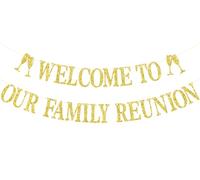Bannière « Welcome to Our Family Reunion », Welcome Back, Welcome Home, Homecoming Family Reunion Party Decorations Supplies