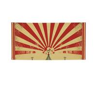 Bannières de bienvenue - Drapeau de fête - Toile de fond vintage - Décoration murale - 119 x 61 cm
