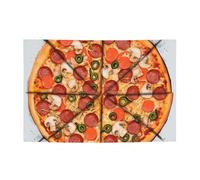 Bannières de bienvenue pour photographie - Bannière de fond « I Love Pizza » - Accessoires photo pour clôture, anniversaire, jardin, fête, faveurs, décoration murale, drapeau 180 x 119 cm