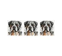 Bannières de bienvenue pour photographie - Bannière de fond - Panneau de tête de bouledogue américain - Bannière pour clôture, anniversaire, jardin, fête, fête, faveurs, décoration murale, drapeau 180