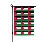 Bannières de cour avec drapeau de la Palestine - Double face - Durable - 71,1 x 101,6 cm - Pour décorations saisonnières