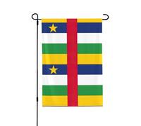 Bannières de cour avec drapeau de l'Afrique centrale double face et durable 71,1 x 101,6 cm pour décorations saisonnières