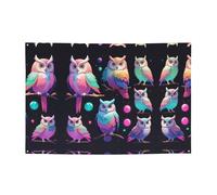 Bannières de fête à motif chouette Aurora - Créez de superbes accents décoratifs pour les anniversaires, les vacances et les espaces de la maison