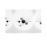 Bannières de fête à motif planète noire et blanche - Créez de superbes accents décoratifs pour les anniversaires, les vacances et les espaces de la maison