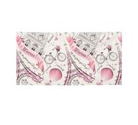 Bannières de fête Dog and Paris Towe pour adultes personnalisables pour fêtes d'anniversaire, mariage, fête