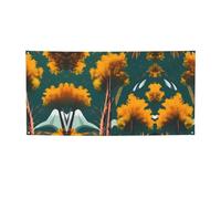 Bannières de fête personnalisées pour adultes Parcs nationaux Sunshine Trees pour fêtes d'anniversaire de mariage