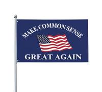 Bannières de jardin « Make Common Sense Great Again » (3 x 5 cm)