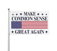 Bannières de jardin « Make Common Sense Great Again » (3 x 5 cm)