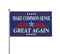Bannières de jardin « Make Common Sense Great Again » (3 x 5 cm)