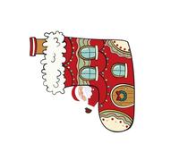 Bannières de Noël coupe-vent en polyester pour l'école, les vacances, les décorations de cour avec clips faciles à suspendre, drapeau de Noël familial