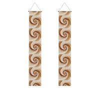 Bannières de porche à motif spirale souple - Réutilisables - Décoration d'extérieur