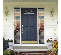 Bannières de porche à suspendre - Bannière de porche « Welcome Summer » - Panneau de porche « Happy Birthday » - Bannière de fête de fond pour photo - Belle vue sur le canal de Venise - Panneaux de