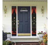 Bannières de porche à suspendre, bannière de porte magique « Welcome Summer » - Panneau de porche « Happy Birthday » - Bannière de porte d'entrée pour fête de vacances, décoration intérieure et