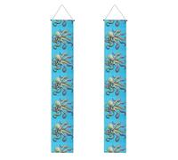 Bannières de porche avec motif pieuvre - Drapeaux réutilisables pour porche de jardin, décoration extérieure