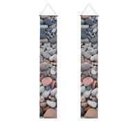Bannières de porche colorées de plage - Bannières de porte à suspendre - Panneau de porte d'entrée d'été - Bannière de fête - Fond photo pour bienvenue - Décoration intérieure et extérieure