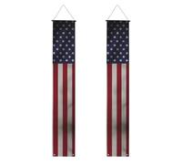 Bannières de porche de remise de diplôme avec drapeau des États-Unis - Réutilisables - Décoration d'extérieur