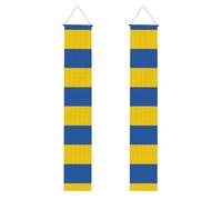 Bannières de porche décoratives imprimées avec drapeau de l'Ukraine, parfaites pour la maison ou les décorations de fête de remise de diplôme
