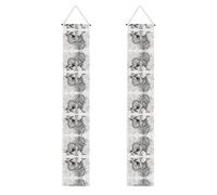 Bannières de porche imprimées d'animaux mythologiques, bannières décoratives à suspendre, adaptées pour l'intérieur et l'extérieur, le jardin, la décoration de porche