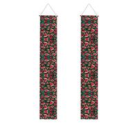 Bannières de porche imprimées de pastèque de rêve, bannières décoratives à suspendre, adaptées pour les décorations de fête intérieures et extérieures.