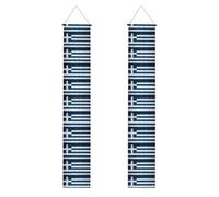 Bannières de porche imprimées drapeau grec - Drapeaux réutilisables pour porche de jardin, décoration d'extérieur