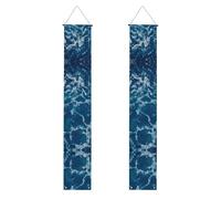 Bannières de porche imprimées sur le thème de l'océan tropical, bannières décoratives à suspendre, adaptées pour les décorations de fête intérieures et extérieures.