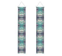 Bannières de porche imprimées The Swan in Love, bannières décoratives à suspendre, adaptées pour les fêtes, décoration d'intérieur et d'extérieur multi-scènes