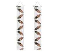 Bannières de porche uniques imprimées de plumes, bannières décoratives à suspendre, adaptées pour la décoration intérieure et extérieure de porche de jardin