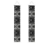 Bannières de porte avec imprimé Tour Eiffel et nuage de Paris, décoration extérieure, utilisation intérieure ou extérieure, facile à accrocher et réutilisable