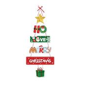 Bannières de porte décoratives en papier pour fête de Noël, décorations de fête à suspendre