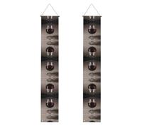 Bannières de porte imprimées sur verre de bouteille de vin, décoration extérieure, utilisation intérieure et extérieure, facile à accrocher et réutilisable