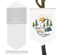 Bannières de sublimation de Mbiyhggta, drapeau vide pour le jardin, fabriqué à partir de bannières de matériaux en toile grandes bannières en polyester oxford Bannière de sublimation avec corde pour m