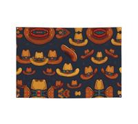 Bannières de vacances à motifs chapeau de cowboy et toiles de fond suspendues - Décorez facilement votre scène de fête