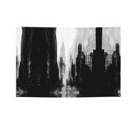 Bannières de vacances urbaines abstraites à motifs et toiles de fond suspendues - Décorez facilement votre scène de fête