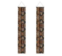 Bannières décoratives de porche imprimées King of the Jungle parfaites pour la maison ou les décorations de fête de remise de diplôme