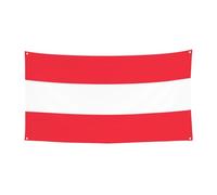 Bannières décoratives imprimées aux couleurs du drapeau autrichien, idéales pour les réunions de famille, les cérémonies de remise de diplômes et la décoration murale pour les photos.
