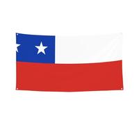 Bannières décoratives imprimées aux couleurs du drapeau chilien, idéales pour les réunions de famille, les cérémonies de remise de diplômes et la décoration murale pour les photos.