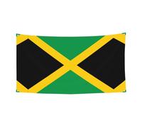 Bannières décoratives imprimées aux couleurs du drapeau jamaïcain, idéales pour les réunions de famille, les cérémonies de remise de diplômes et la décoration murale pour les photos.