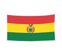 Bannières décoratives imprimées avec drapeau de la Bolivie adaptées pour les réunions de famille, les cérémonies de remise de diplôme, la décoration murale de photo