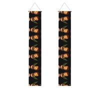 Bannières décoratives imprimées de grandes pêches, parfaites pour les décorations de remise de diplôme et les cadeaux de fête