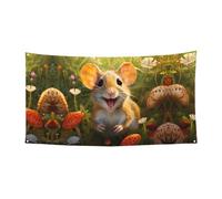 Bannières décoratives imprimées Happy Mouse adaptées pour les réunions de famille, les cérémonies de remise de diplôme, la décoration murale de photo