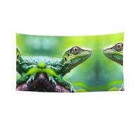 Bannières décoratives imprimées lézard en gros plan adaptées pour les réunions de famille, les cérémonies de remise de diplôme, la décoration murale de photo