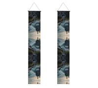 Bannières décoratives imprimées soldats sur la falaise, parfaites pour les décorations de remise de diplôme