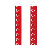 Bannières décoratives pour porche - Impression drapeau de la Turquie - Décorations de fête durables pour cérémonies de remise de diplôme, célébrations, porches