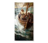Bannières décoratives pour porte d'entrée de style océan, œuvre d'art nautique, intérieur ou extérieur, thème vacances d'été, 91,4 x 183 cm