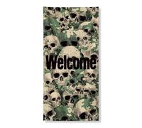 Bannières décoratives pour porte d'entrée - Motif camouflage vintage - Décoration d'intérieur ou d'extérieur - Fournitures effrayantes d'Halloween - 91,4 x 183 cm