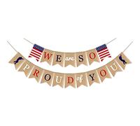 Bannières décoratives « We Are So Proud Of You » pour fête des anciens combattants