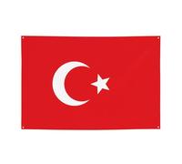 Bannières et drapeaux imprimés avec drapeau de la Turquie, toiles de fond suspendues, adaptées pour les fournitures de fête de vacances et la décoration de la maison.