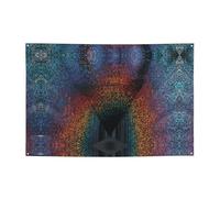 Bannières et drapeaux imprimés holographiques, toiles de fond suspendues, adaptées pour les fournitures de fête de vacances et la décoration de la maison.