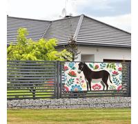 Bannières et panneaux à imprimé âne et floral avec corde de suspension de 89,9 x 180,9 cm, bannière de fête, affiche de fond de fête, intérieur, extérieur, Nouvel An, remise de diplôme, mariage, fête