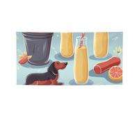 Bannières et panneaux de hot-dogs et limonade pour extérieur et intérieur - Bannière personnalisée avec œillets - Toile de fond d'anniversaire - Fond photo pour mariage - Taille S
